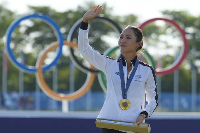 2024 파리 올림픽 여자 골프 개인전에서 금메달을 차지한 리디아 고. AP연합뉴스