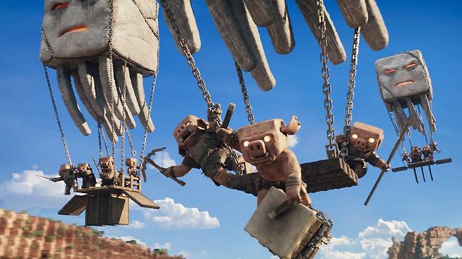 영화 '마인크래프트 더 무비' 속 한 장면 [워너브러더스코리아 제공. 재판매 및 DB 금지]