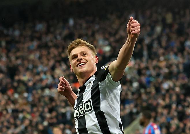Newcastle United's Harvey Barnes<저작권자(c) Reuters연합뉴스, 무단 전재-재배포, AI 학습 및 활용 금지>