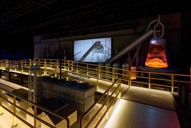 포스코 파크1538광양의 제철공정존으로 제련·제강·압연·냉연·도금 과정을 구현했다. 포스코 제공