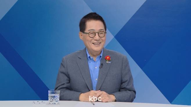 ▲ 17일 KBC '여의도초대석'에 출연한 박지원 더불어민주당 의원 (전남 해남군완도군진도군)