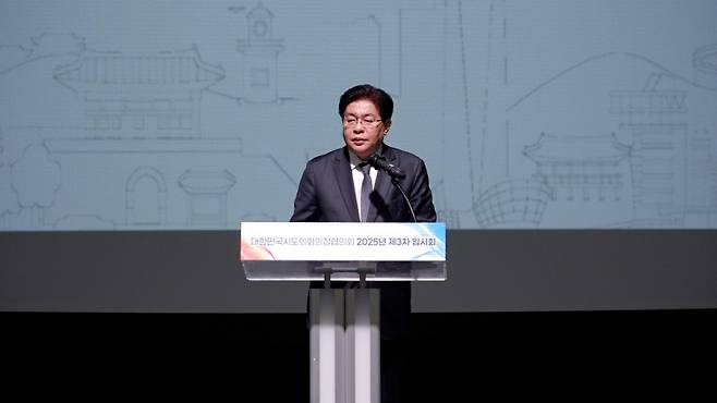 ▲ 안성민 대한민국시도의회의장협의회장 [지방자치TV] 