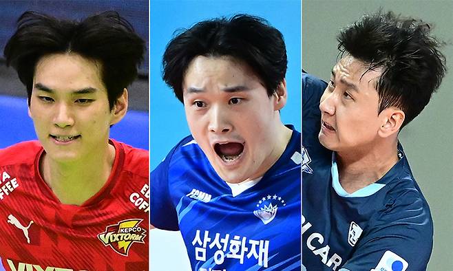 임성진(왼쪽부터). 김정호, 송명근.