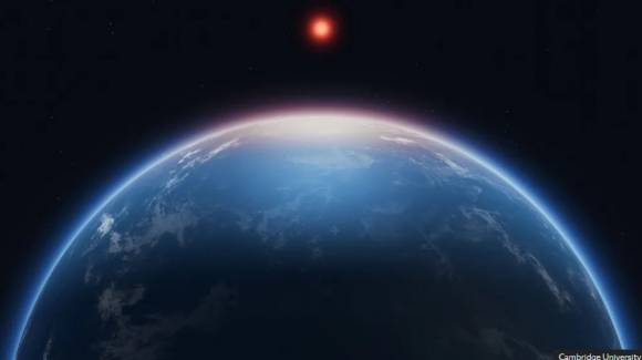 생명체 존재 가능성이 언급되는 k2-18b 외계행성의 상상도. 케임브리지대학 제공