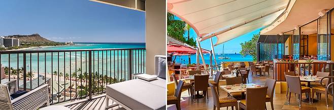 디럭스 오션프론트 객실 라나이와 카이 마켓. 사진제공|팜투어