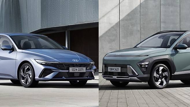 사진 : 현대차 2026 아반떼 하이브리드와 코나 하이브리드