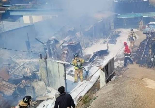 전남 보성 주택 화재 현장.보성경찰서 제공.