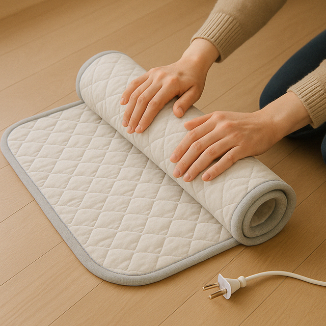 전기매트는 커넥터를 분리하고 돌돌 말아서 보관해야 한다. 챗GPT