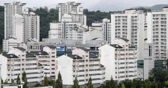 경기 성남시 분당지역 내 아파트 단지 모습. 연합뉴스.
