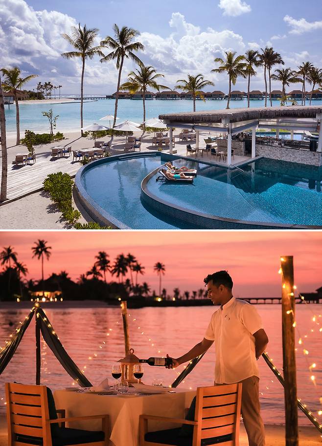 성인전용 크루소 섬에 위치한 인피니티 풀과 크루소 바. 사진제공|팜투어