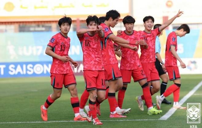 ▲ 2025 아시아축구연맹(AFC) 17세 이하(U-17) 아시안컵 준결승에서 사우디아라비아에 패한 백기태호 한국 대표팀 ⓒ대한축구협회