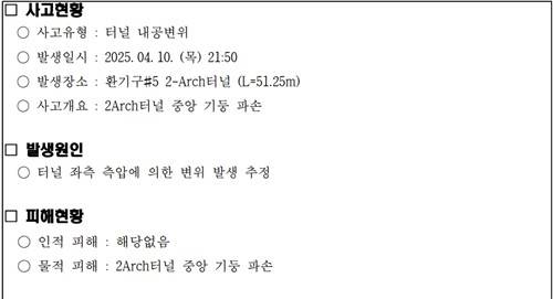 사고보고서 [문진석 의원실 제공. 재판매 및 DB 금지]