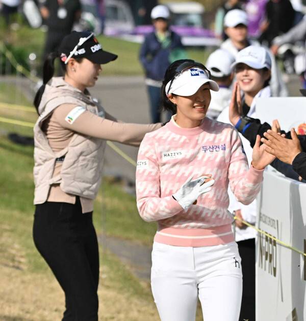 2025년 한국여자프로골프(KLPGA) 투어 넥센·세인트나인 마스터즈 대회에 출전한 유효주 프로의 모습이다. 사진제공=KLPGA