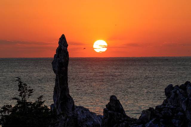 ▲ 추암 촛대바위 일출 모습.