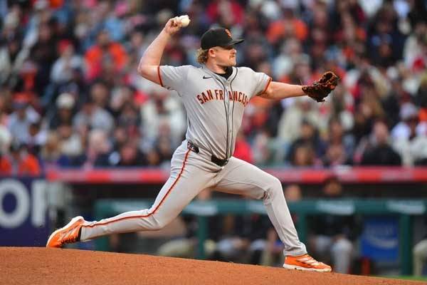 로건 웹은 이날 12개의 탈삼진을 잡았다. 사진= Gary A. Vasquez-Imagn Images= 연합뉴스 제공