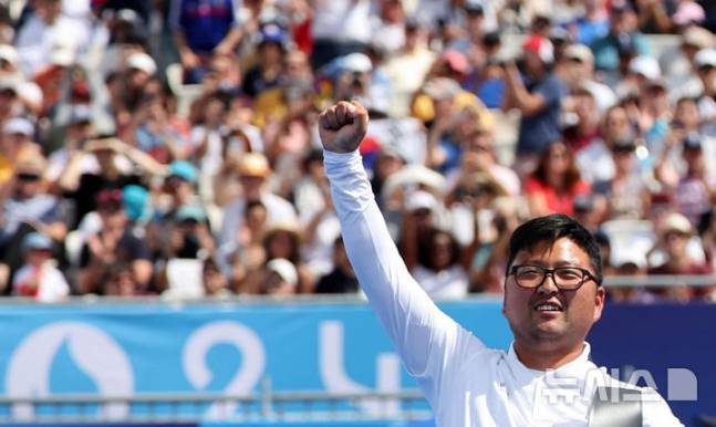 한국 남자양궁 리커브 국가대표 김우진. /사진=뉴스1 제공