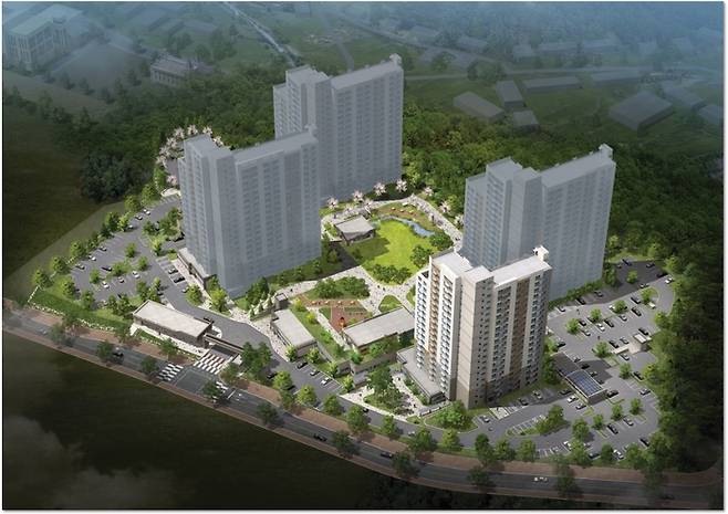 LH가 경기 화성 동탄지구에 공급하는 한 영구임대주택 조감도. [사진 출처 = LH청약플러스]