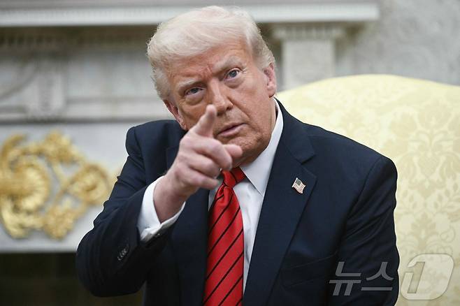 도널드 트럼프 미국 대통령. 2025.04.18 ⓒ AFP=뉴스1 ⓒ News1 우동명 기자