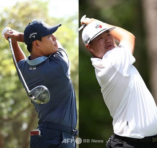 2025년 미국프로골프(PGA) 투어 시그니처 대회인 RBC 헤리티지 대회 우승 경쟁에 뛰어들었던 김시우 프로와 함께 출전한 임성재 프로가 최종라운드에서 경기하는 모습이다. 사진제공=ⓒAFPBBNews = News1