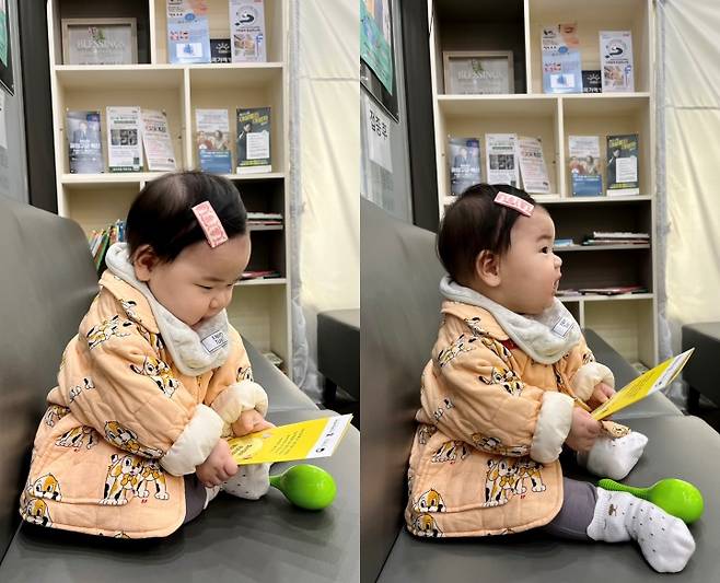심층 상담을 위해 의원에서 예약 시간 대기 중인 영유아 모습