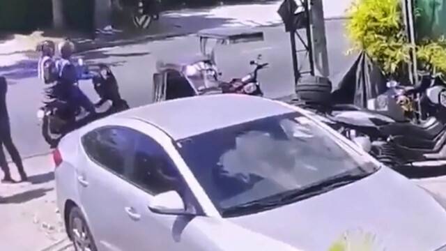 20일 오후 필리핀 앙헬레스에서 일어난 한국인 관광객 강도 피살 현장. SBS 보도 화면 갈무리