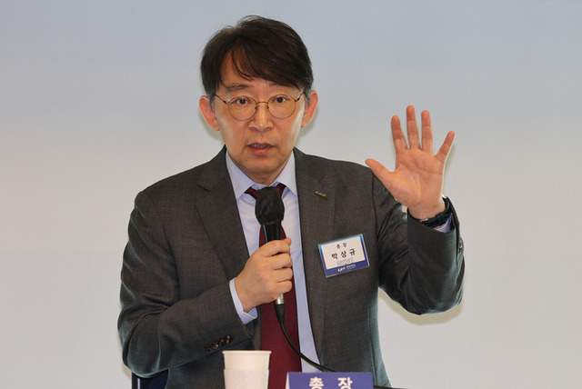 ▲ 박상규 중앙대학교 총장이 21일 서울 동작구 중앙대학교에서 열린 2025 상반기 언론간담회에서 취재진의 질문에 답하고 있다. 연합뉴스