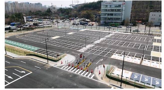 마포월드컵 공영주차장 모습. 마포구 제공.