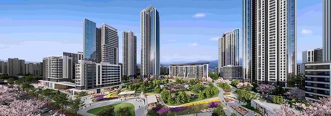 장위8 공공재개발 단지 투시도. [사진 출처 = 삼성물산]