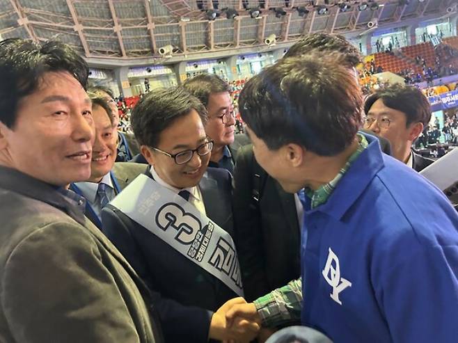 김동연 더불어민주당 대선 경선 후보가 전국호남향우회총연합회, 서울호남향우연합회 등 호남지역 향우 단체의 공식 지지를 받았다. /사진= 독자 제공