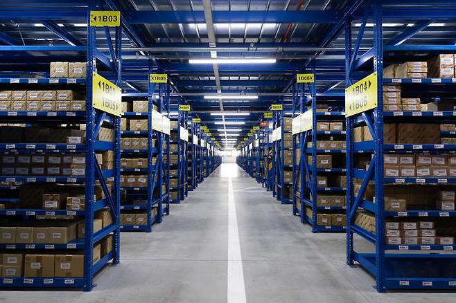 [시흥=뉴시스] 한국토요타자동차 부품물류센터 메저닌 보관구역(사진=한국토요타자동차 제공) photo@newsis.com *재판매 및 DB 금지