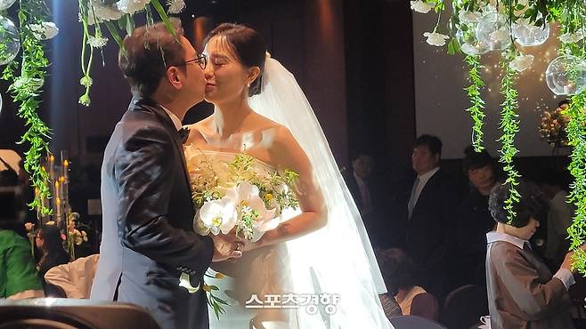 심현섭·정영림 지난 20일 결혼식 모습. 개그맨 권영찬 제공