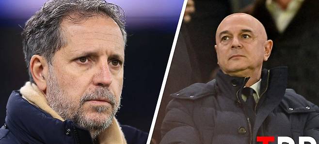 파비오 파라티치(왼쪽)와 다니엘 레비 토트넘 홋스퍼 회장. /사진=더부트룸 갈무리