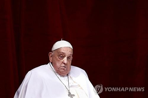 부활절 미사 참석한 교황 [로이터 연합뉴스 자료사진. 재판매 및 DB 금지]