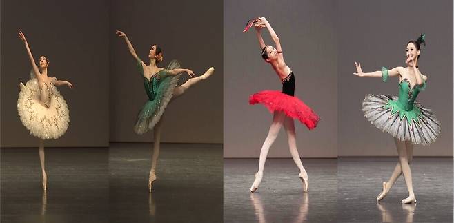 ▲ 발레 그랑프리 수상자. 왼쪽부터 이세령, 정가인, 정은지, 채예림. /사진제공=문예총