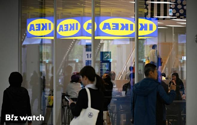 22일 유통가 격전지가 된 서울 강동 아이파크 더 리버에 이케아가 보이고 있다./사진=이명근 기자 qwe123@