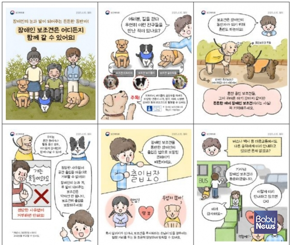 23일부터 장애인은 의료기관의 무균실, 수술실 등 일부 시설을 제외하고는 어디든 보조견과 함께 동행할 수 있게 된다.&nbsp;ⓒ보건복지부