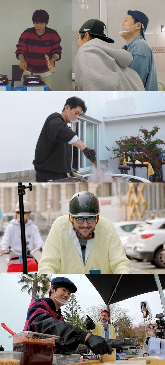 JTBC '길바닥 밥장사' 스틸.