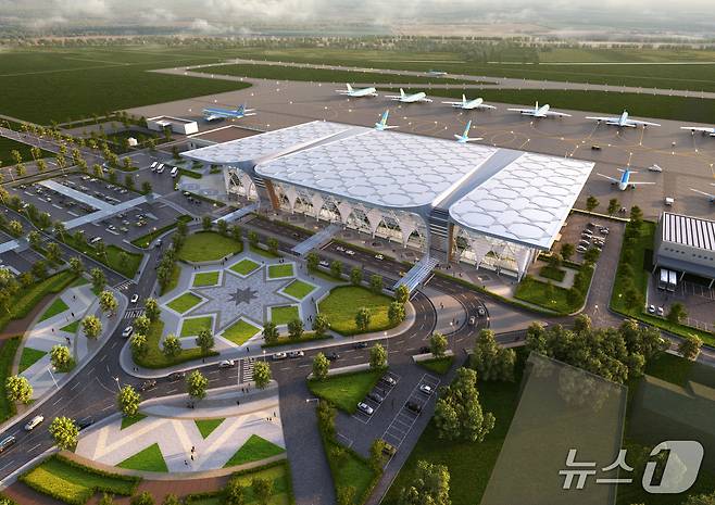 우르겐치공항 신규 여객터미널 조감도(인천공항공사 제공.재판매 및 DB금지) / 뉴스1