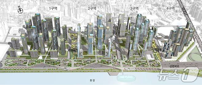 성수전략정비구역 제1~4구역 (서울시 제공)
