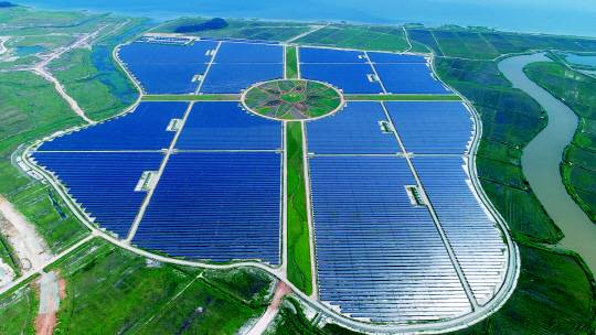 솔라시도 태양광 발전소 전경. [BS한양 제공]