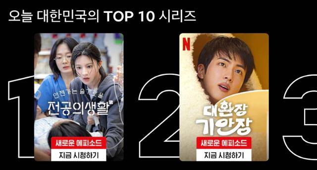 드라마 '언젠가는 슬기로울 전공의생활'이 18일 넷플릭스 국내 TV쇼 부문 인기 콘텐츠 1위에 올랐다. 넷플릭스 캡처