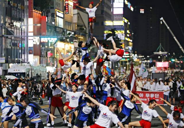 ▲천무응원단. ⓒ 사천문화재단