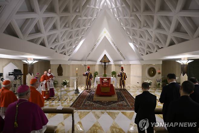 란치스코 교황 장례식 26일 거행 [AP 연합뉴스. 재판매 및 DB 금지]