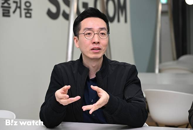 배영준 W컨셉 검색&데이터 개발팀장이 W컨셉의 AI 기술에 대해 소개하고 있다. /사진=이명근 기자 qwe123@