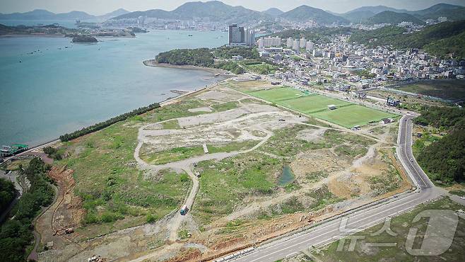 섬박람회 주행사장으로 활용될 여수시 돌산읍 진모지구 일원.(조직위 제공. 재판매 및 DB 금지)