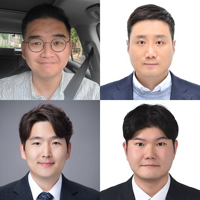 2025년 1분기 야구기자상 수상자. OSEN 손찬익 기자, 스포츠조선 이종서 기자, 본지 박연준 기자, 스포츠경향 배재흥 기자(왼쪽 위부터 시계방향). 사진 | 한국야구기자회