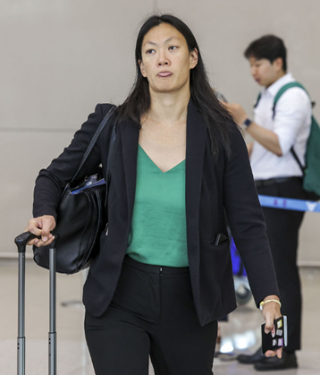 지난해 7월 10일 줄리 터너 미국 국무부 전 북한 인권 특사가 인천국제공항을 통해 입국하고 있다. ⓒ뉴시스