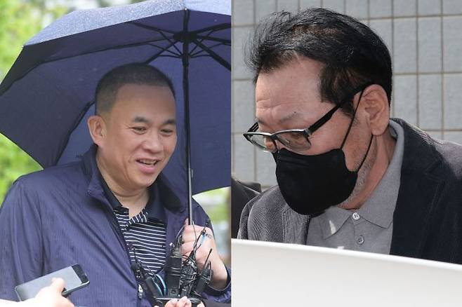 정치브로커 명태균씨(왼쪽)와 건진법사 전성배씨. ⓒ연합뉴스