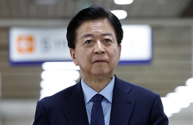 노웅래 전 의원이 지난해 6월 19일 오후 서울 서초구 서초동 서울중앙지방법원에서 열린 정치자금법위반 등 공판에 출석하고 있다. /사진=뉴스1