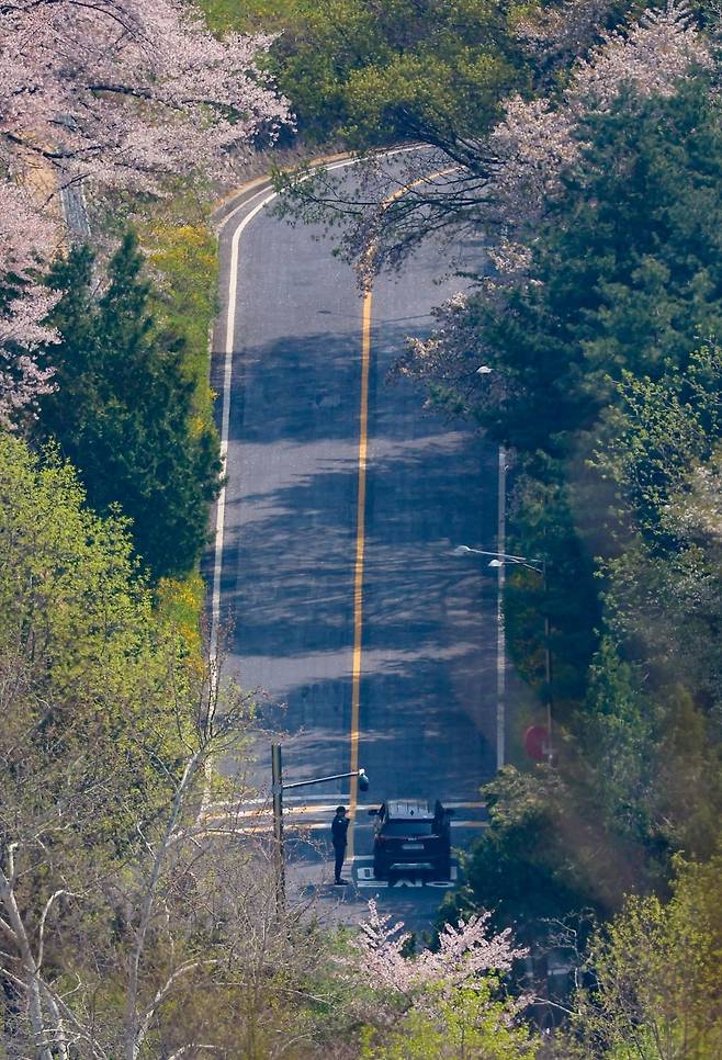 관저 내 도로 / 사진=연합뉴스